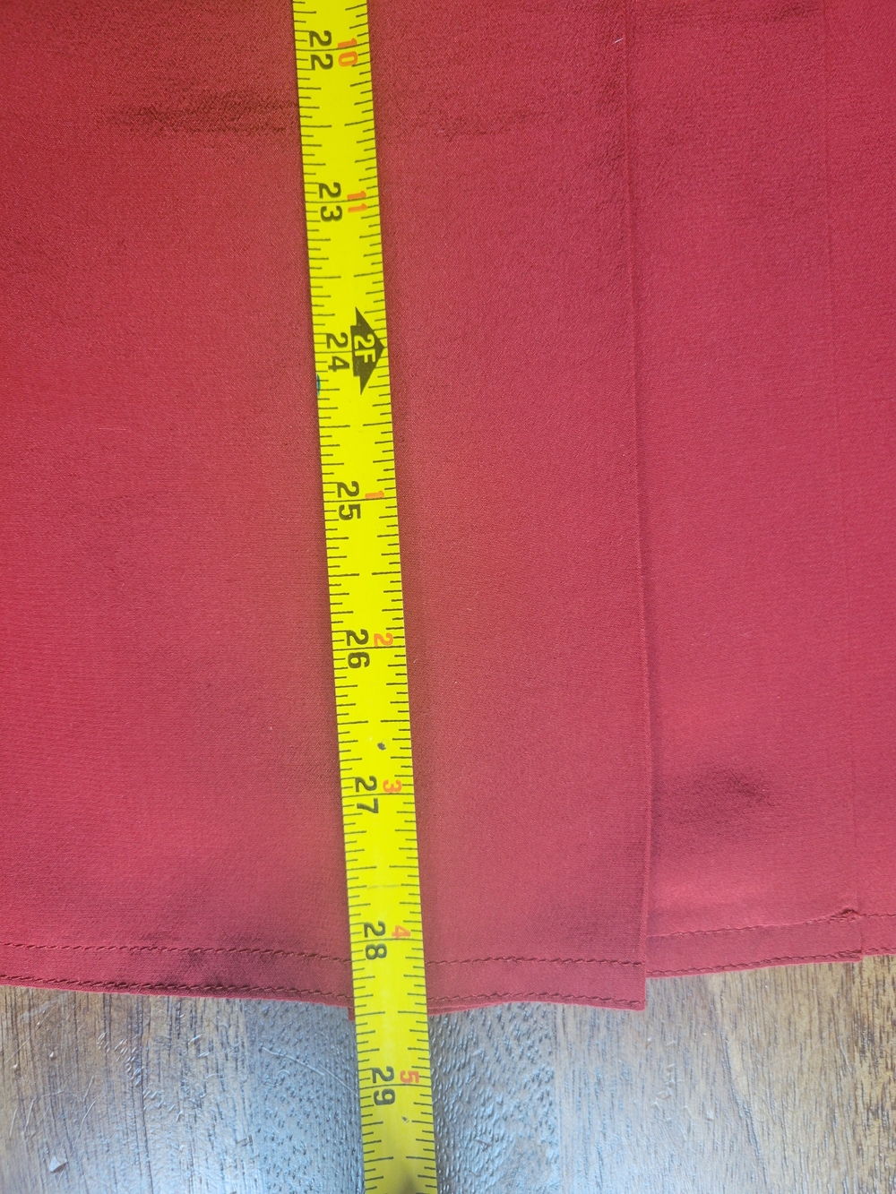 Red Vintage Designer Skirt Set - Picture 14 of 16